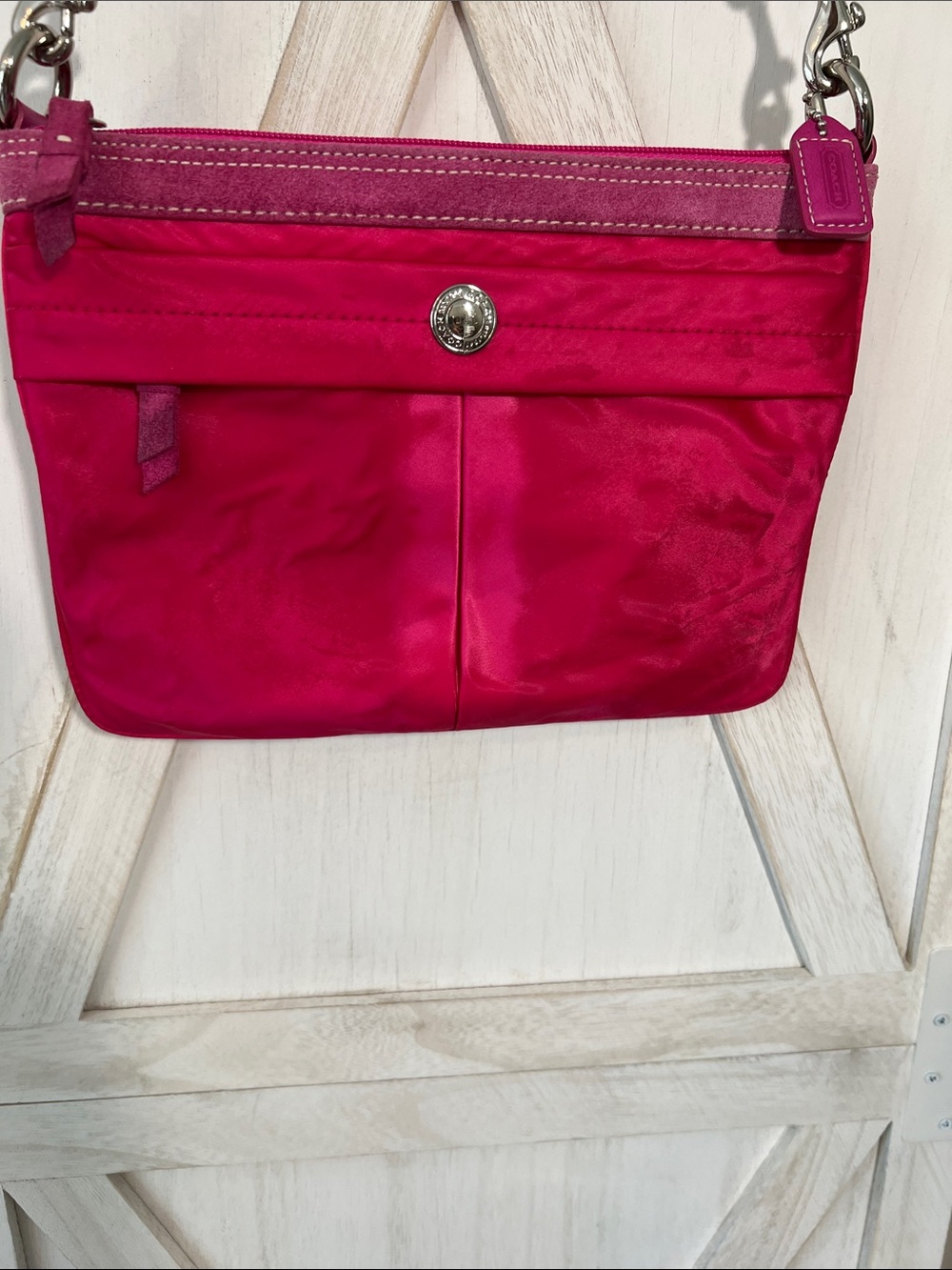 Coach Vintage Women's Hot Pink Crossbody Bag